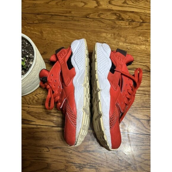 ?nike Air Huarache Men’s Habanero Red & White Athletic Running Shoes Size 9 main image 8